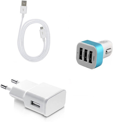 DAKRON Wall Charger Accessory Combo for Yu Yunique 2(White)