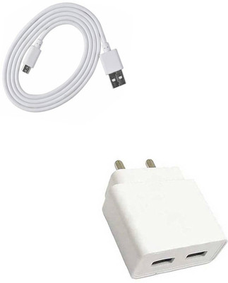 DAKRON Wall Charger Accessory Combo for Samsung Galaxy On Nxt(White)