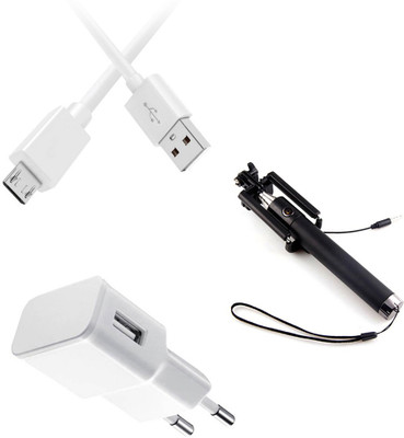 SARVIN Wall Charger Accessory Combo for Samsung Galaxy J7 Pro(White)