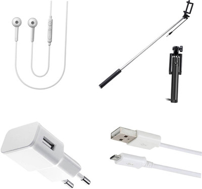 DAKRON Wall Charger Accessory Combo for Lenovo K8 Note(White)