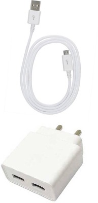 DAKRON Wall Charger Accessory Combo for Honor Holly 3 Plus(White)