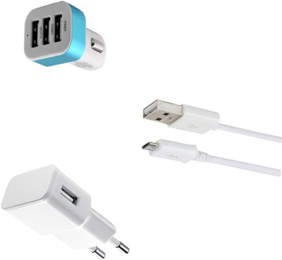 SARVIN Wall Charger Accessory Combo for Infinix Note 4(White)