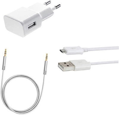 SARVIN Wall Charger Accessory Combo for Karbonn Titanium Jumbo 2(White)