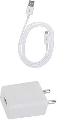 DAKRON Wall Charger Accessory Combo for Intex Aqua 5.5 VR Plus(White)