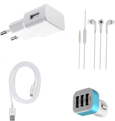 SARVIN Wall Charger Accessory Combo for Infinix Note 4(White)