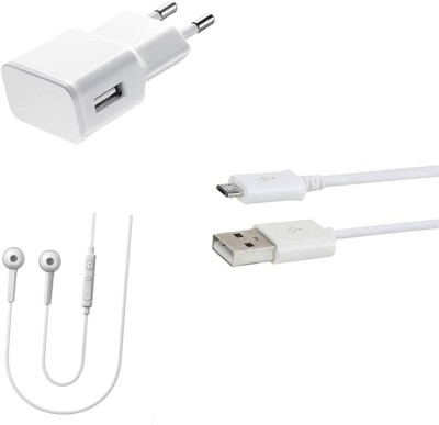 DAKRON Wall Charger Accessory Combo for Yu Yureka 2(White)