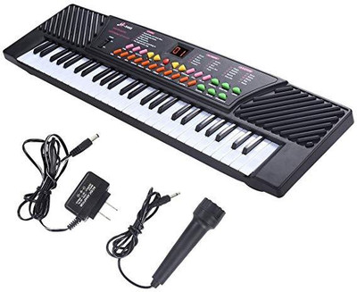

BigFun 37 Key Piano Keyboard Toy with DC Power Option, Recording and Mic(Black)