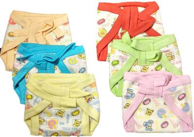 

Baby Shopiieee New Born Baby Cotton Hosiery Padded Premium Quality U Shape Nappies, Langot Washable Reusable Cotton Nappy (3-6 Months , Small Size) Print & Color May Vary, Multicolor