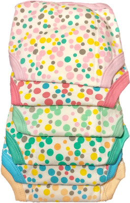 

Baby Shopiieee New Born Baby Cotton Hosiery Padded Premium Quality U Shape Nappies, Langot Washable Reusable Cotton Nappy (3-6 Months ,  Size) Print & Color May Vary, Multicolor