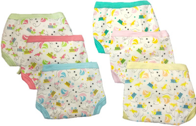 

Baby Shopiieee New Born Baby Cotton Hosiery Padded Premium Quality U Shape Nappies, Langot Washable Reusable Cotton Nappy (0-3 Months ,  Size, Multicolor