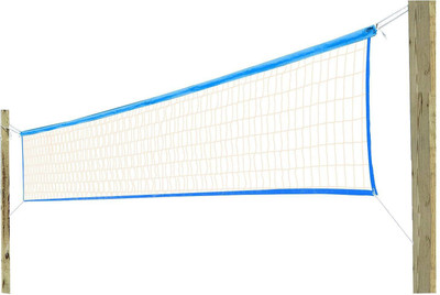 

QUINERGYS High Grad "A" Cotton One Star Volleyball Net, 32 Feet x 3.25 Feet Volleyball Net(White)