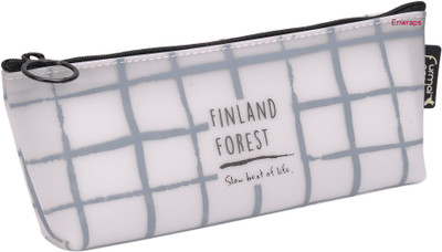 

Enwraps graphical graphical Art Canvas Pencil Box(Set of 1, White)