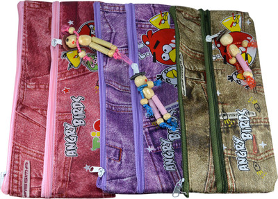 

Saamarth Impex Game Cartoon Art Canvas Pencil Boxes(Set of 3, Multicolor)