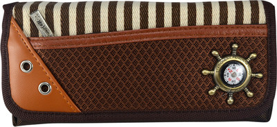 

Saamarth Impex Special Clock Art Canvas Pencil Box(Set of 1, Brown)