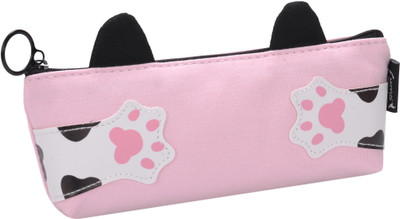 

Enwraps Animal Animal Art Canvas Pencil Box(Set of 1, Pink)