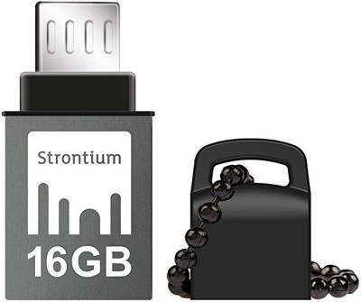 Strontium OTG USB 3.1 150MB/s 16 GB Pen Drive (Black)