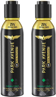 

Park Avenue 25% EXTRA FREE 4x More Perfume Spray Gravitas Perfume 150 Ml × 2 Pack Of Two Eau de Parfum - 300 ml(For Men)