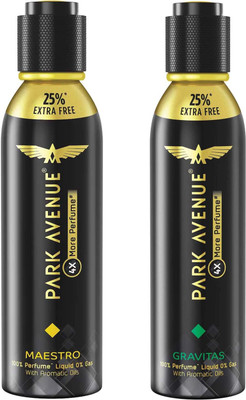 

Park Avenue 4X More Perfume Spray GRAVITAS + MAESTRO Perfume 150 ml × 2 Pack Of Two Eau de Parfum - 300 ml(For Men)