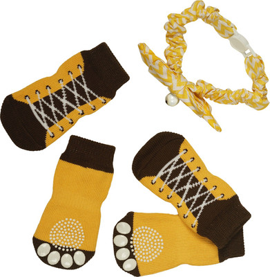 

PUPPY LOVE Socks for Dog(BROWN, YELLOW, Multicolor