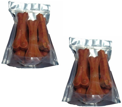 

SAWAY Pure Chicken Flavor Press Bone Full Calcium Treat Zip Pack of 2 Piece Of 12 ) 5 Inch Chicken Dog Chew(900 g, Pack of 2)