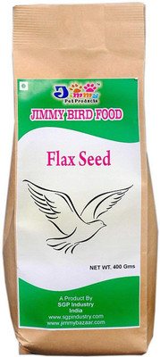 

JiMMy JiMMy Flax Seed - 400 GM - Pack - Bird Food 400 g Dry Bird Food