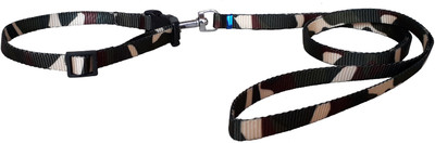 

W9 High Quality Camo Print Nylon Leash and Adjustable Collar Set for Puppy/Cat- for Tracking, Patrolling, Walking, and Training -Length- 47 inches, Width-0.3 inch -Small 119 cm Dog & Cat Strap Leash(Green)