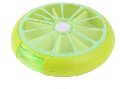 

Perfect Pricee 7 Portable Pill Storage Pill shaped Box/Pill Container/Medicine Storage Box/6 days Medicine Box/ Pill Box(Lemon yellow)