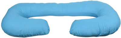 Linenovation Microfibre Solid Body Pillow Pack of 1(Light Blue)