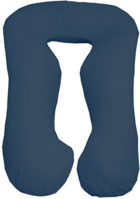 Linenovation Microfibre Solid Body Pillow Pack of 1(Dark Blue)