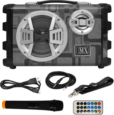 

Maxcart 5.5'' Portable Multimedia Bluetooth Speaker System with Cordless Microphone - Compatible with Smartphone & Tablet Outdoor PA System(220 W)