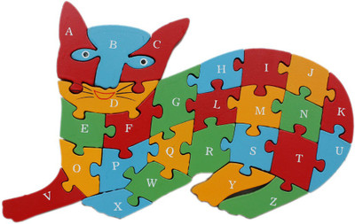 

Tootpado Alphabet and Number Wooden Jigsaw Puzzle - Cat (1TNG239)(1 Pieces)