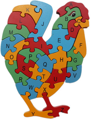 

Tootpado Alphabet and Number Wooden Jigsaw Puzzle - Hen (1TNG240)(1 Pieces)