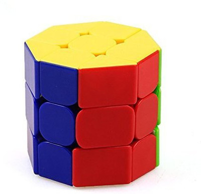 

Rubik's Domino Barrel Stickerless Smooth Cube Educational 3D Puzzle Toy Recommended Age 3-99years(1 Pieces)