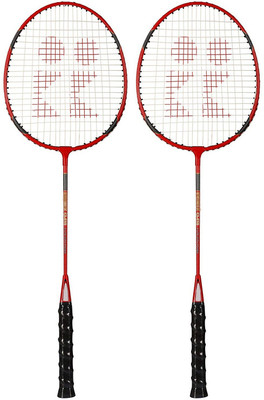 

ME Full Size Wide Body Strung Badminton Racquet Set With Cover . Red Strung Badminton Racquet(G3 - 3.5 Inches, 350 g)