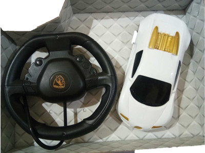 

Parvcart Steering Remote Control Car for Kids(White)