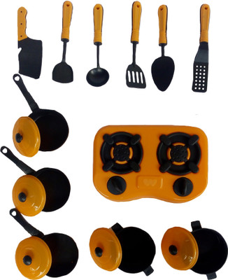 

Speoma CHEF KITCHEN SET ROLE PLAY TOYS FOR KIDS [ORANGE]
