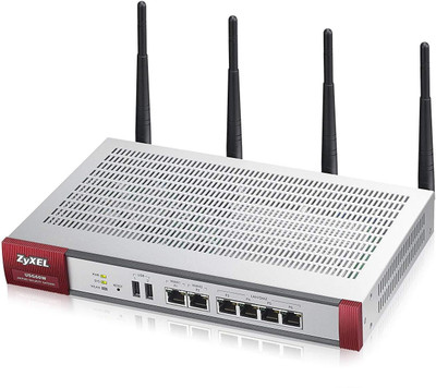 

Zyxel ZyWALL USG60W UTM Firewall, Blocks Ransomware, Gigabit Ports, Business Class Integrated Dual Radio Wireless Router(Silver)
