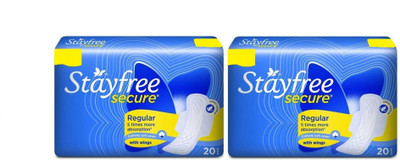 

Stayfree Secure 20+20 Pad Sanitary Pad(Pack of 2)