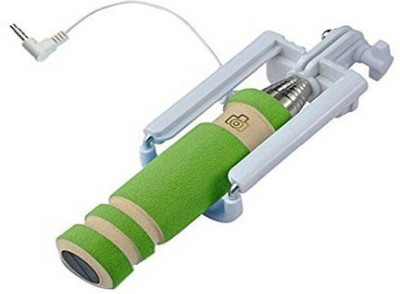 WaiiTech Cable Selfie Stick(Green) Flipkart