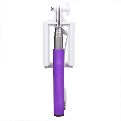 WaiiTech Cable Selfie Stick(Purpal) Flipkart