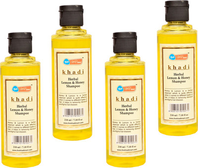 

The Khadi Mart Lemon Honey Shampoo Pack 4(840 ml)