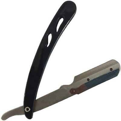 

INAAYA Plastic Handle Straight Edge Barber Razor,Blade Razor, Shaving safty Razor, pack of 1
