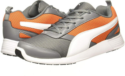 

Puma Fettle Mesh Running Shoes For Men(Multicolor, Quite shade-vibrant orange-puma white