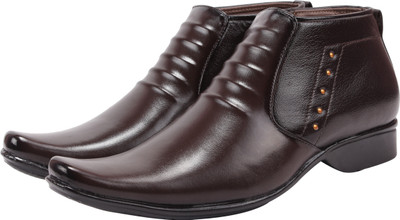

ZUTA High Ankle Boots For Men(Brown