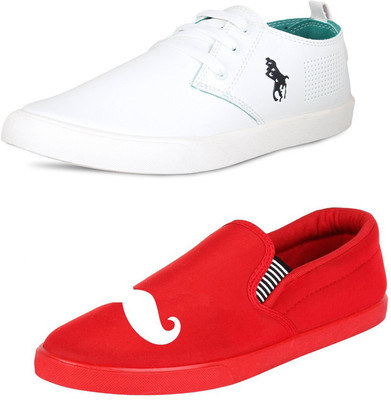 

Dagcros Sneakers For Men(White, Red, Multicolour