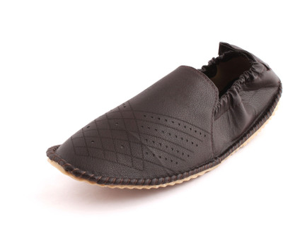 

Amanio Leather Loafers Shoes For Men Bellies For Men(Black