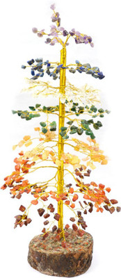 

Reiki Crystal Products 7 Chakra 500 Chip Beads Crystal / Stone 1.2 Feet Tree for Reiki Healing and Meditation, Protection, Energy, Amplification, Cleanser Tree Decorative Showpiece - 32 cm(Crystal, Multicolor)