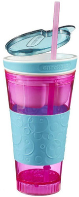 

HomeFast Snackeez 2 in 1 Snack Drink Cup 600 ml Bottle (Pack of 1, Multicolor)(Multicolor)