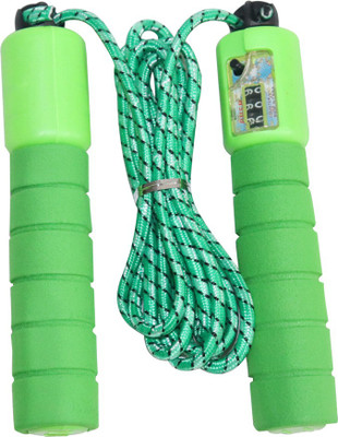 

Mopi deluxe quality freestyle counting skipping rope green pack of 1 Freestyle Skipping Rope(Green, Pack of 1)