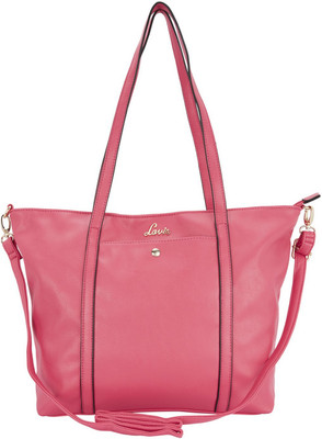 

Lavie Women Casual Pink Genuine Leather Hand-held Bag